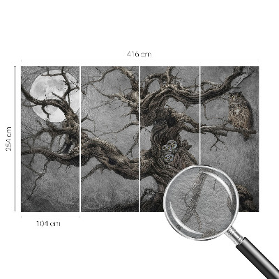 Fototapete fürs Wohnzimmer Geheimnisvolle Eule