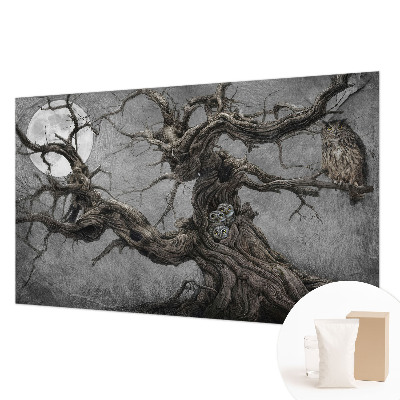 Fototapete fürs Wohnzimmer Geheimnisvolle Eule