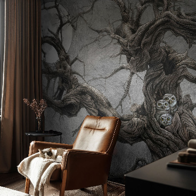 Fototapete fürs Wohnzimmer Geheimnisvolle Eule