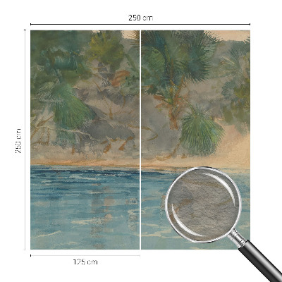 Vlies-Fototapete mit Motiv einer tropischen Küstenlandschaft