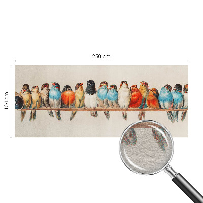 Fototapete aus Vlies Vögel auf einem Ast