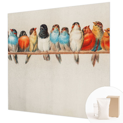 Fototapete aus Vlies Vögel auf einem Ast