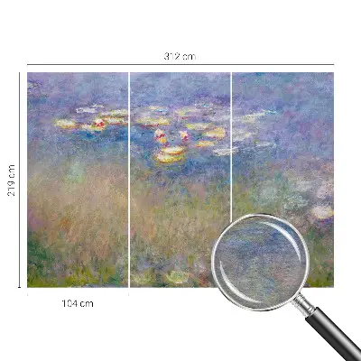 Vlies-Fototapete fürs Wohnzimmer mit Motiv Seerosen