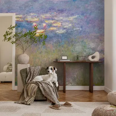 Vlies-Fototapete fürs Wohnzimmer mit Motiv Seerosen