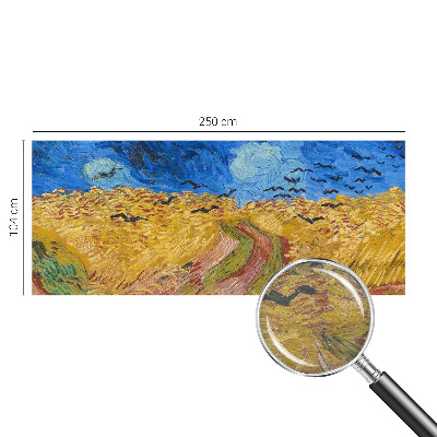Vlies-Fototapete fürs Schlafzimmer mit Motiv einer Feldlandschaft