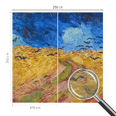 Vlies-Fototapete fürs Schlafzimmer mit Motiv einer Feldlandschaft