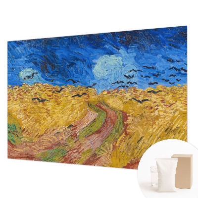 Vlies-Fototapete fürs Schlafzimmer mit Motiv einer Feldlandschaft