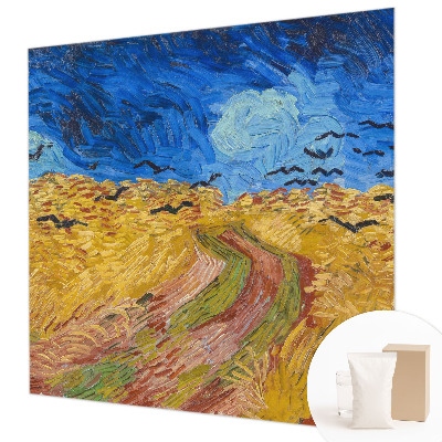 Vlies-Fototapete fürs Schlafzimmer mit Motiv einer Feldlandschaft
