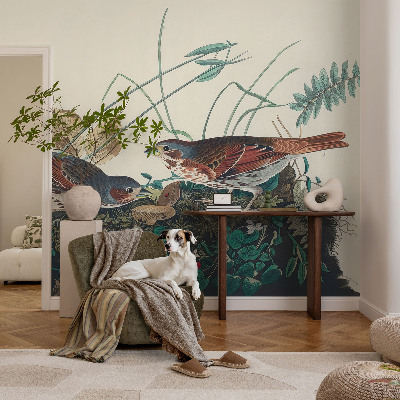 Vliestapete fürs Wohnzimmer mit natürlichem Motiv