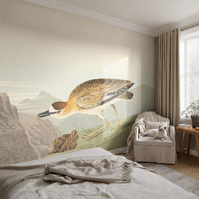 Vliestapete fürs Schlafzimmer Bergvogel