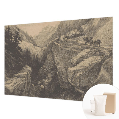 Bildtapete mit malerischem Bergmotiv
