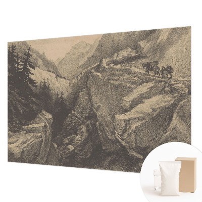 Bildtapete mit malerischem Bergmotiv