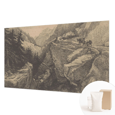 Bildtapete mit malerischem Bergmotiv