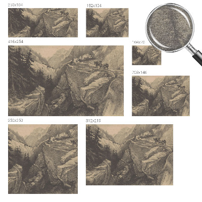 Bildtapete mit malerischem Bergmotiv