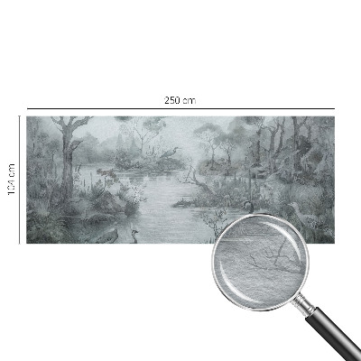 Wandtapete mit Motiv einer Naturlandschaft