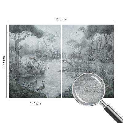 Wandtapete mit Motiv einer Naturlandschaft