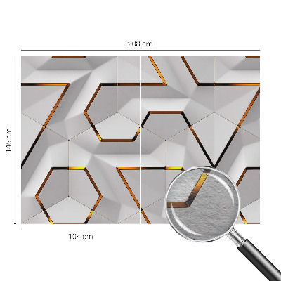 Dekorative Wand-Fototapete mit modernem geometrischem Muster