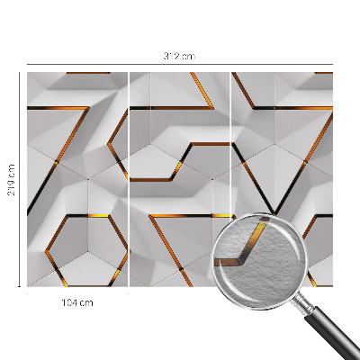 Dekorative Wand-Fototapete mit modernem geometrischem Muster