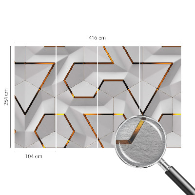 Dekorative Wand-Fototapete mit modernem geometrischem Muster