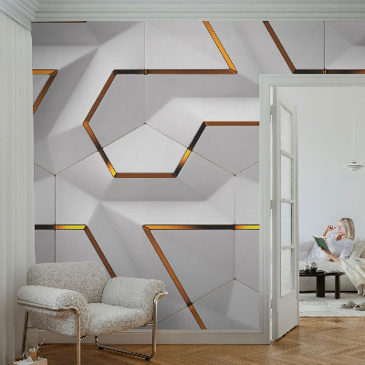 Dekorative Wand-Fototapete mit modernem geometrischem Muster