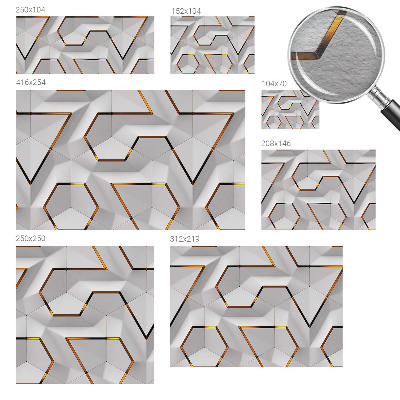 Dekorative Wand-Fototapete mit modernem geometrischem Muster