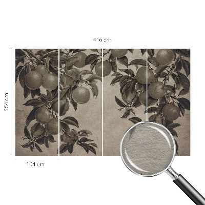 Fototapete fürs Wohnzimmer Fruchtmuster