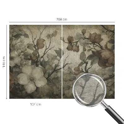 Fototapete aus Vlies mit Blumenschmuck als Motiv