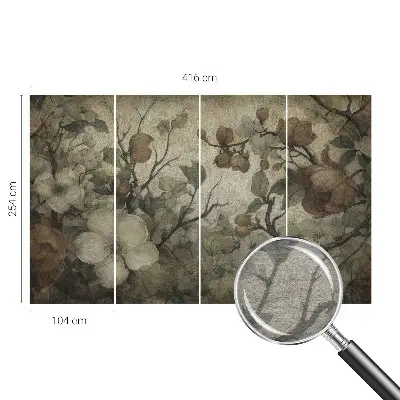 Fototapete aus Vlies mit Blumenschmuck als Motiv