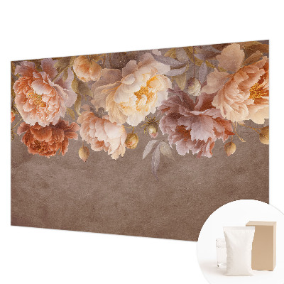 Vlies-Fototapete fürs Wohnzimmer mit floralem Design