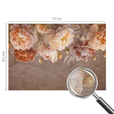 Vlies-Fototapete fürs Wohnzimmer mit floralem Design