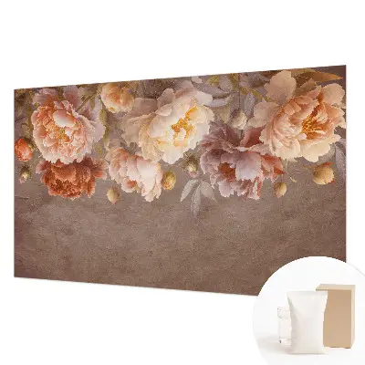 Vlies-Fototapete fürs Wohnzimmer mit floralem Design