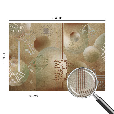 Bedruckte Vlies-Fototapete mit geometrischem Muster
