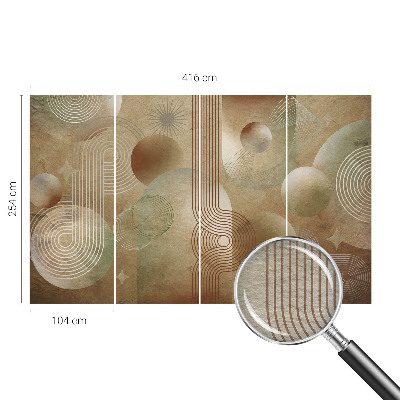 Bedruckte Vlies-Fototapete mit geometrischem Muster