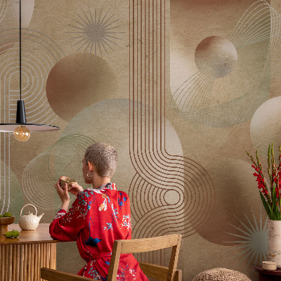 Bedruckte Vlies-Fototapete mit geometrischem Muster