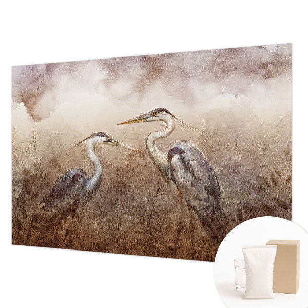 Moderne Vlies-Fototapete mit elegantem Vogelmotiv