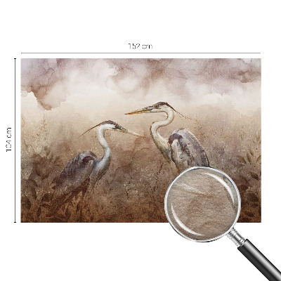 Moderne Vlies-Fototapete mit elegantem Vogelmotiv