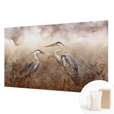 Moderne Vlies-Fototapete mit elegantem Vogelmotiv