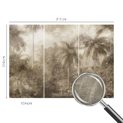 Wand-Fototapete mit exotischer Landschaft