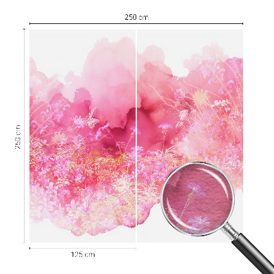 Dekorative Wand-Fototapete mit Blumenmuster