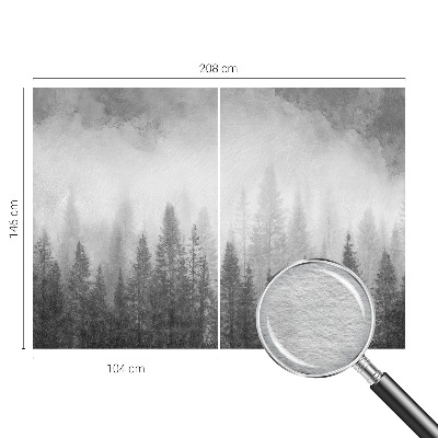 Wandtapete mit Motiv »Waldnebel