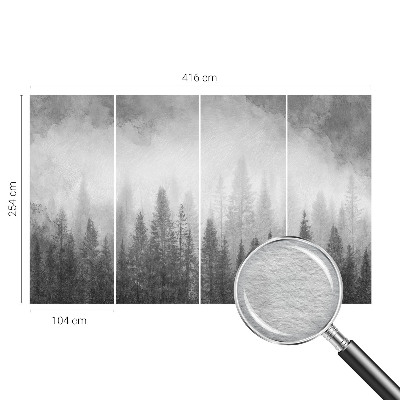 Wandtapete mit Motiv »Waldnebel