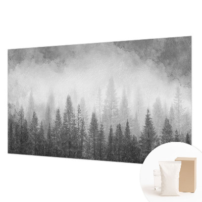 Wandtapete mit Motiv »Waldnebel