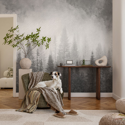 Wandtapete mit Motiv »Waldnebel