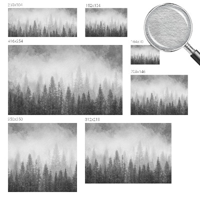 Wandtapete mit Motiv »Waldnebel