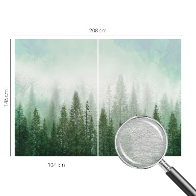 Vlies-Fototapete mit Motiv eines Wolfs im Wald