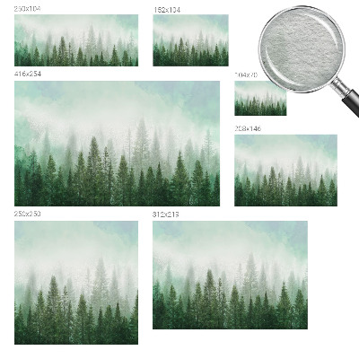Vlies-Fototapete mit Motiv eines Wolfs im Wald