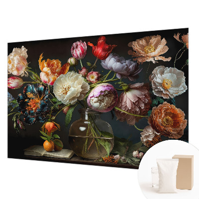 Fototapete fürs Kinderzimmer mit einem Blumenstrauß als Motiv