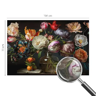 Fototapete fürs Kinderzimmer mit einem Blumenstrauß als Motiv