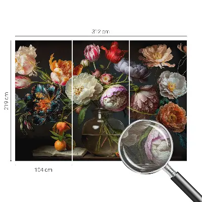 Fototapete fürs Kinderzimmer mit einem Blumenstrauß als Motiv
