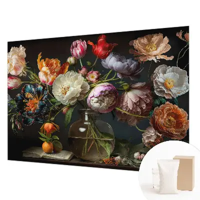 Fototapete fürs Kinderzimmer mit einem Blumenstrauß als Motiv